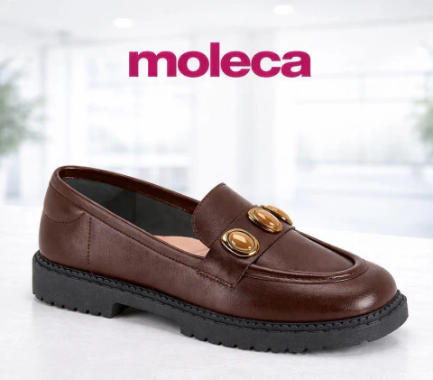 Mocassim Confort Moleca - Chocolate