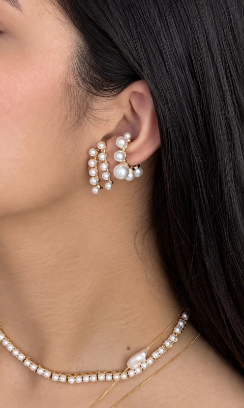 Brinco Pérola Ear Hook
