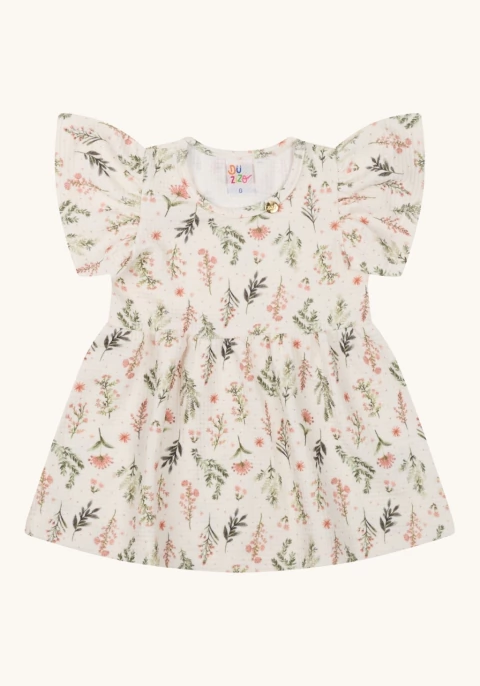 Vestido em malha waffer estampado - comprar online