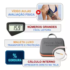 Adipometro Prime Med Smart Digital + Aplicativo para Avaliação Física Física Physical Test - comprar online