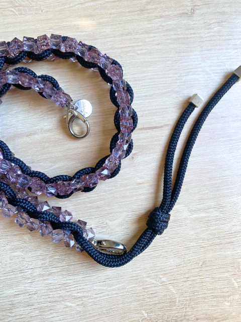 Alça Cordão de Cristal | Preto