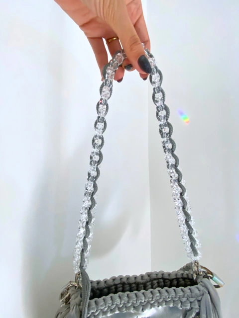 Alça Cordão de Cristal | Prata