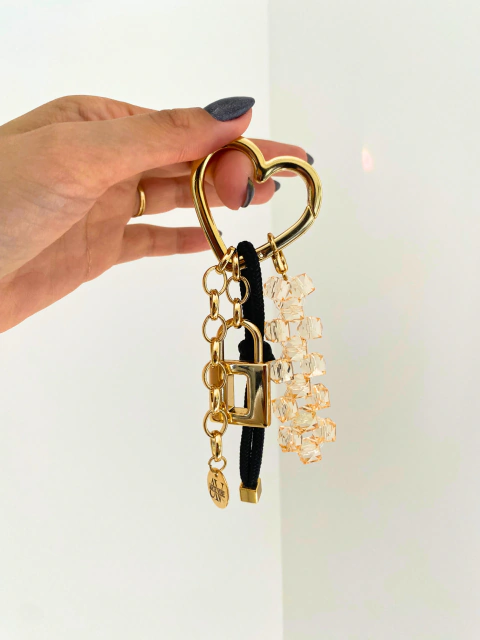 Charm Heart Locked | Dourado