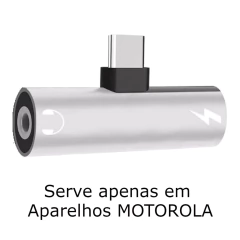 Adaptador Tipo C Para Fone De Ouvido E Carregador Usb-c