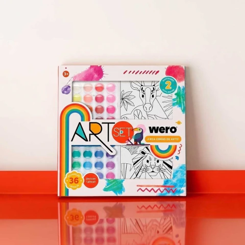 BOX ART SET BASTIDOR + ACUARELA