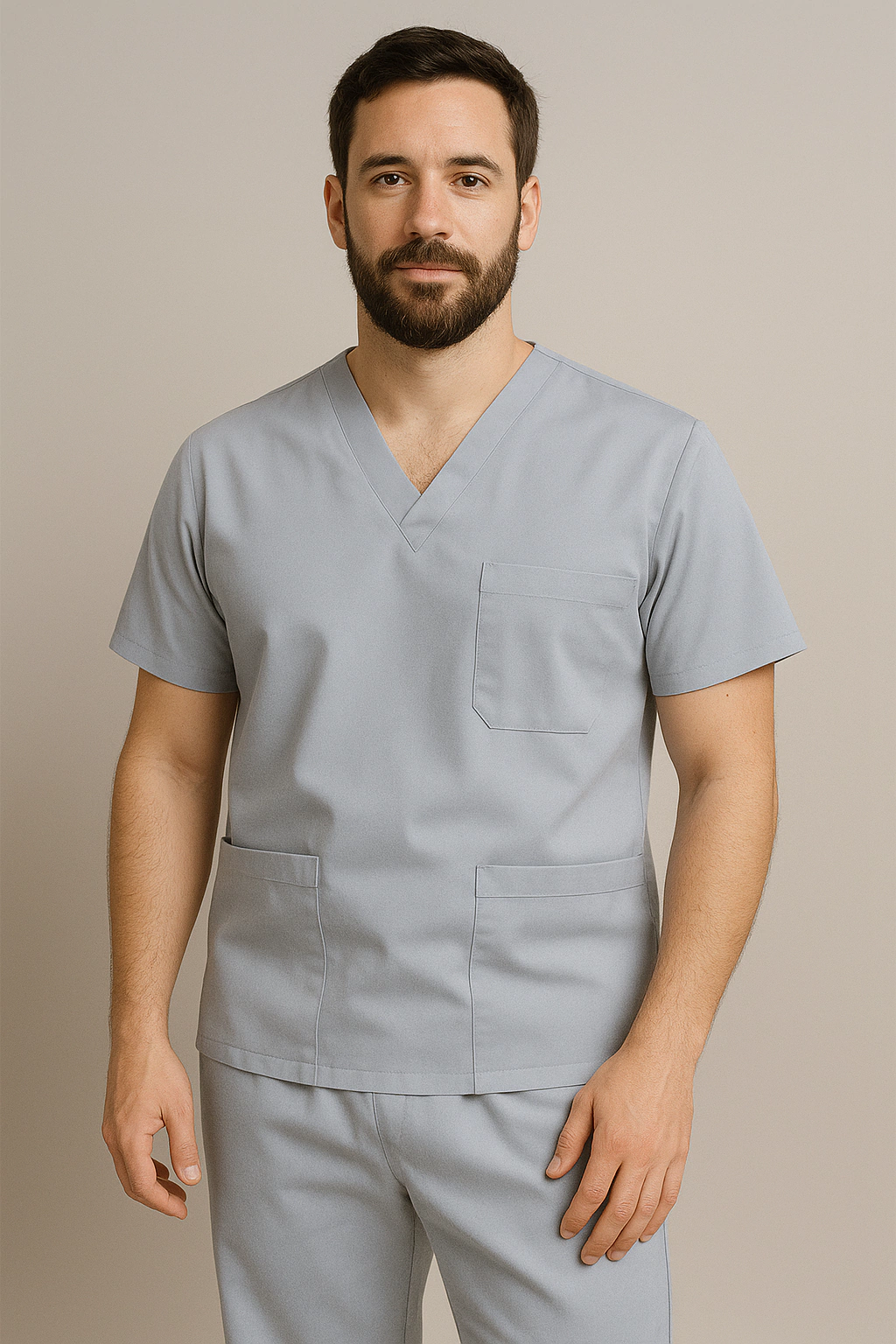 SCRUB MASCULINO CINZA