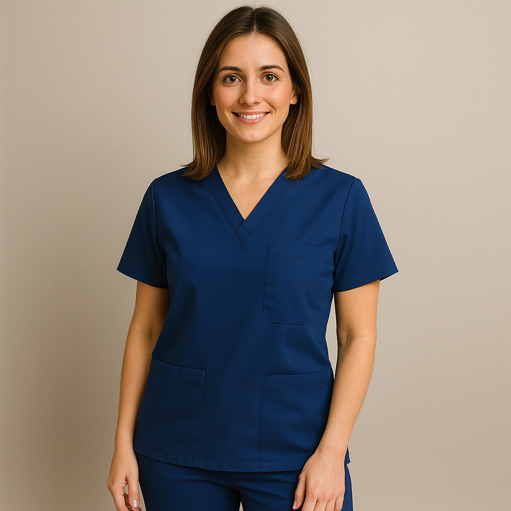 SCRUB FEMININO AZUL ROYAL