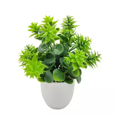 1pc plantas artificiais com vasos de plástico vegetação perfeita para decoração