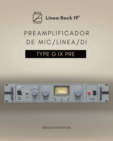 Type G IX Tube Mic Preamp