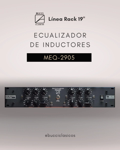MEQ-2905 Ecualizador de inductores dual mono