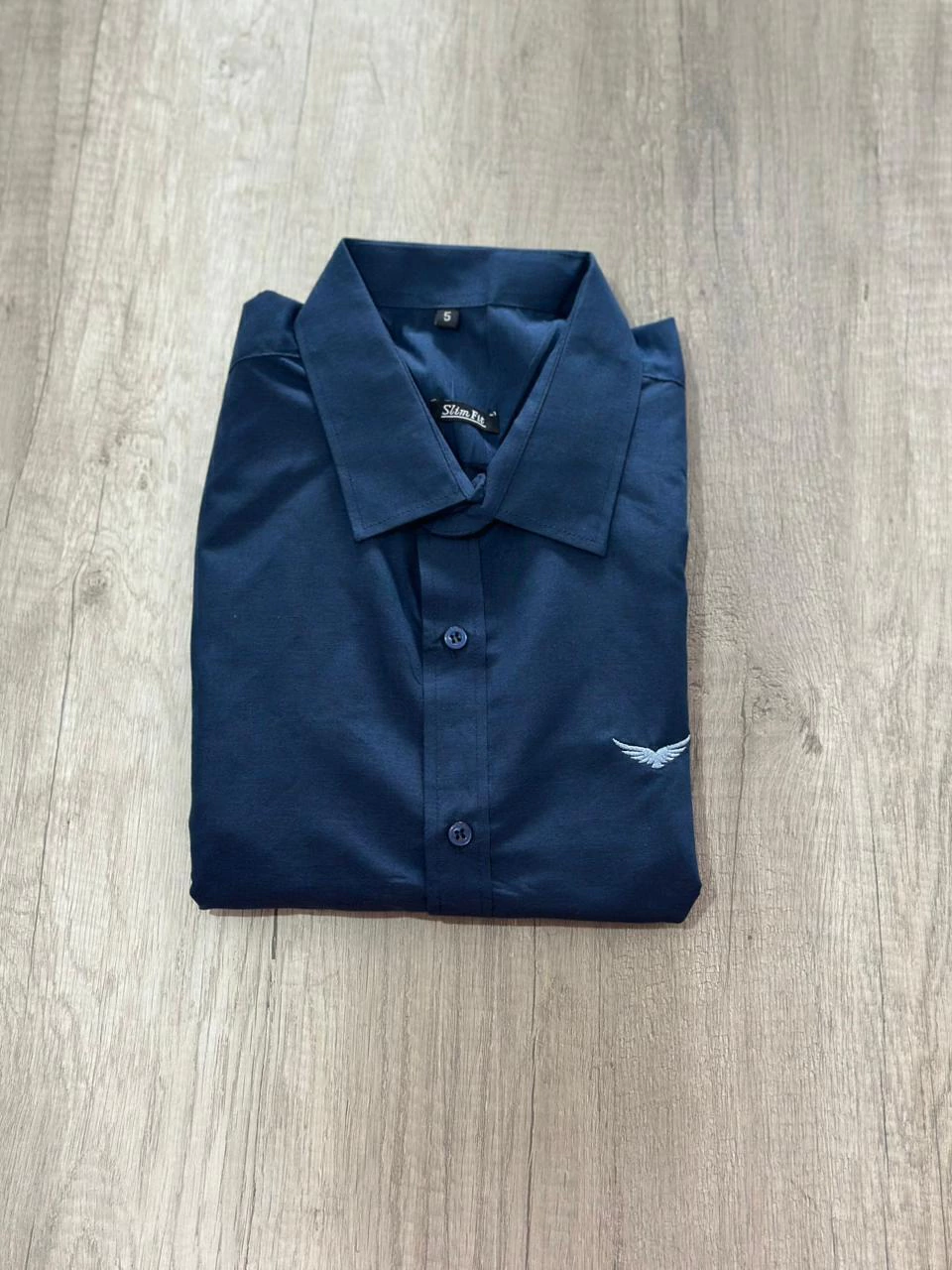 Camisa Social manga longa Naiote Azul Marinho