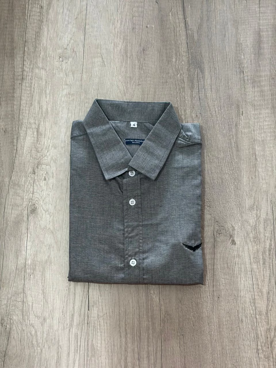 Camisa Social manga longa Naiote Cinza