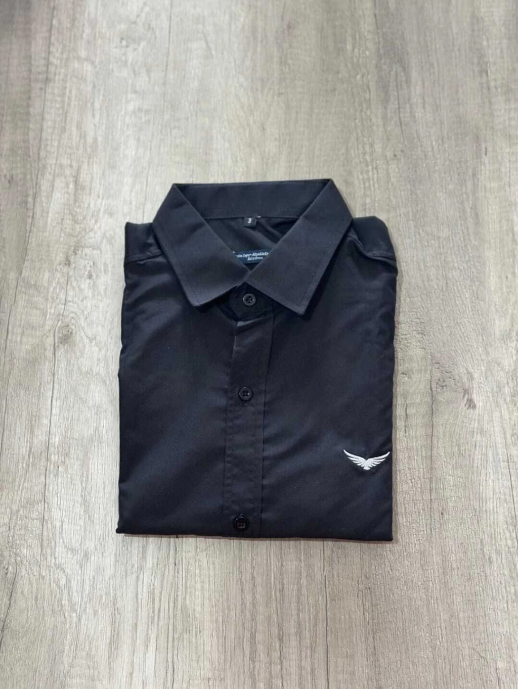 Camisa Social manga longa Naiote Preta