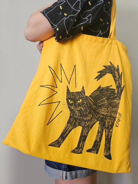 Ecobag Gato Preto - comprar online