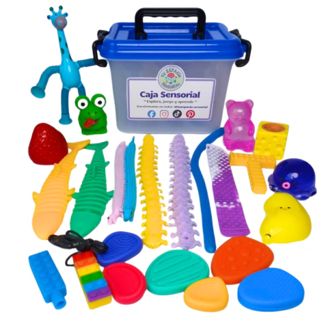 Caja Sensorial 24 Piezas | Relajación, Concentración y Estimulación Táctil