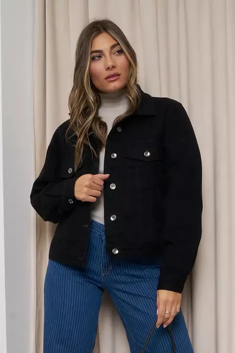 ART.162 | CAMPERA MOM CLÁSICO NEGRO RIGIDO TALLES DEL S AL XL GORSI