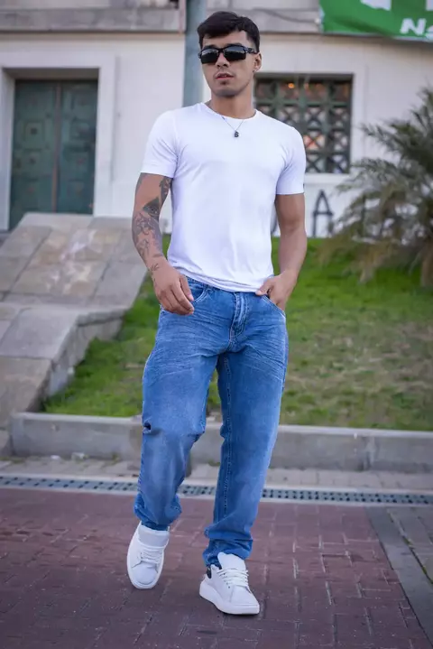 SAVANNA | MOM AZUL CLARO NUBE CON ARRUGAS RIGIDO TALLES 38 AL 48 CRUZO