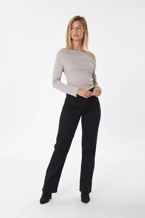 ONTARIO RECTO TIRO ALTO NEGRO RIGIDO TALLES 36 AL 46 STRIVEN