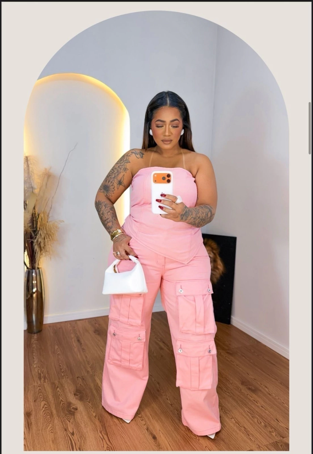 ✨ Conjunto Jeans Sem Lycra – Tomara Que Caia + Calça Cargo ✨