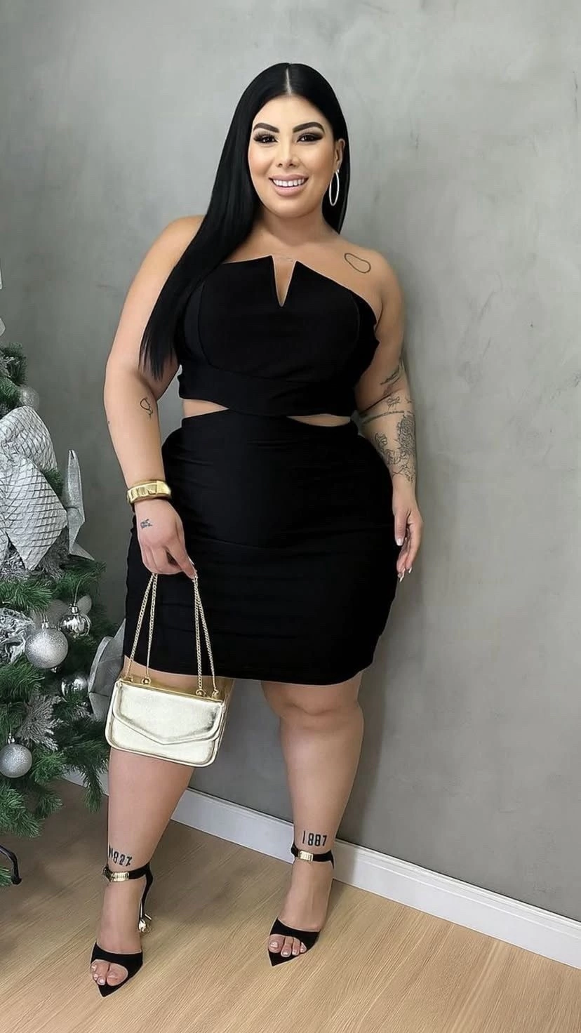 ✨ Vestido Tomara Que Caia – Canelado Premium Acetinado ✨