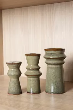CANDELABRO 03 (Grande) VERDE OLIVA - comprar online