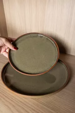 PLATO 01-LARGE VERDE OLIVA - comprar online