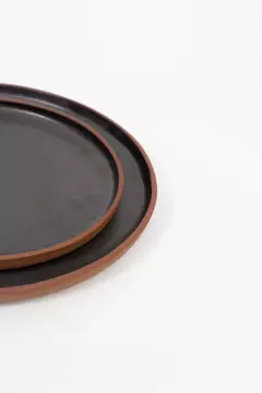 SET DE PLATOS x8 Negro Mate (4 platos l + 4 platos m) - comprar online