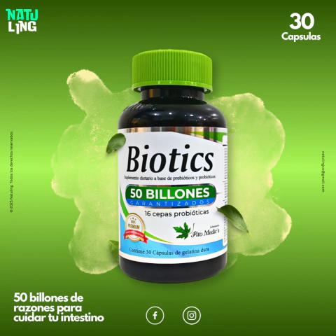 BIOTICS PREBIÓTICOS Y PROBIÓTICOS 30 CAPSULAS - FITO MEDIC’S - comprar en línea