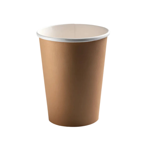 VASO 8oz POLIPAPEL KRAFT PARED SIMPLE x50u - comprar online
