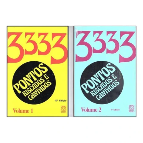 Kit 3333 Pontos Riscados e Cantados Vol 1 e 2 | Pallas