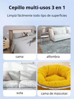 Cepillo removedor de pelos multiusos 3 en 1 - Iggy Pet Shop