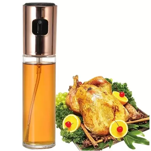 Spray Pulverizador de Azeite e Óleo em Vidro Premium: Controle o Consumo e Mantenha a Dieta na Cozinha! - comprar online