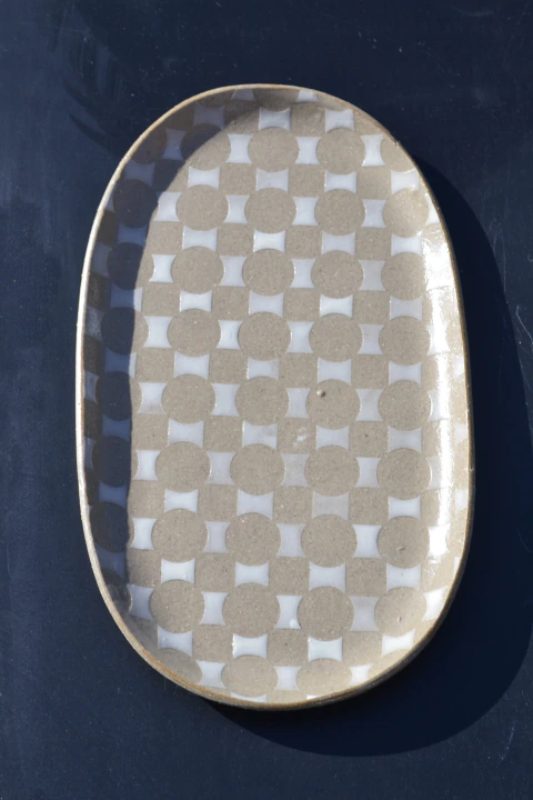 Stencil - Trama geometrica circular y cuadrada -