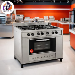Cocina Industrial de 6 hornallas Calabro en internet