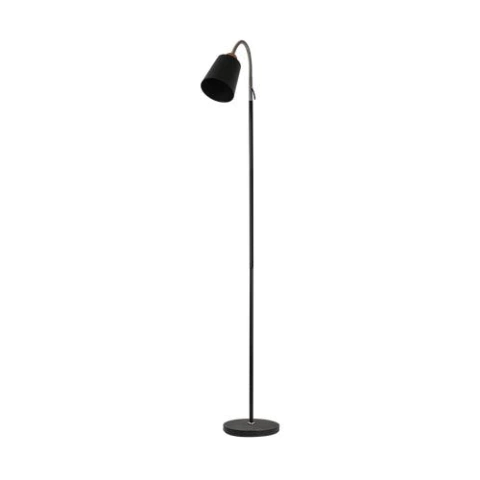 Lampara De Pie Negro, Rosca E27 Max 20W