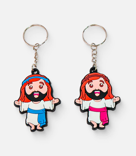 Chaveiro Emborrachado Jesus Braços Abertos - comprar online