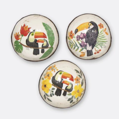 Petisqueira Cumbuca de Coco Artesanal - Tucano - comprar online