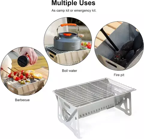 Churrasqueira Pequena Aço Inoxidavel