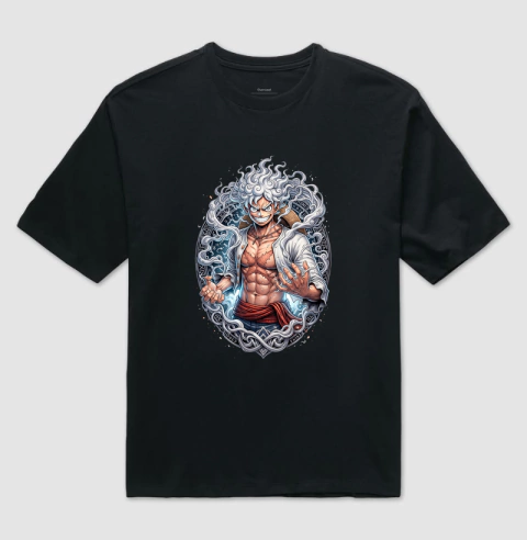 Camiseta Oversized M4NSHORE - Monkey D. Luffy (MS020)