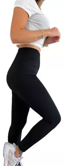 calza chupin algodon lycra peinado c-faja alta