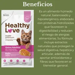Healthy love gato adulto sabor pollo – 100g - comprar en línea
