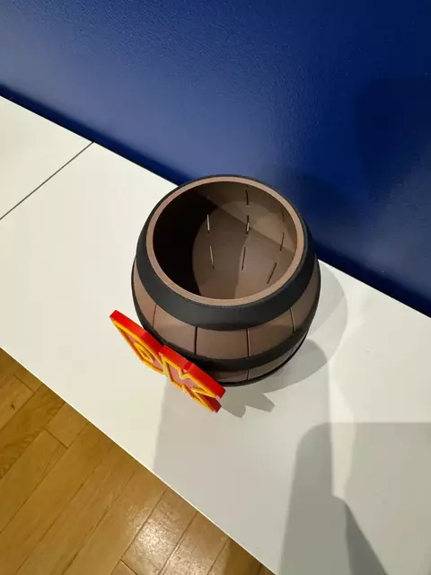 Porta-lápis Barril do Donkey Kong