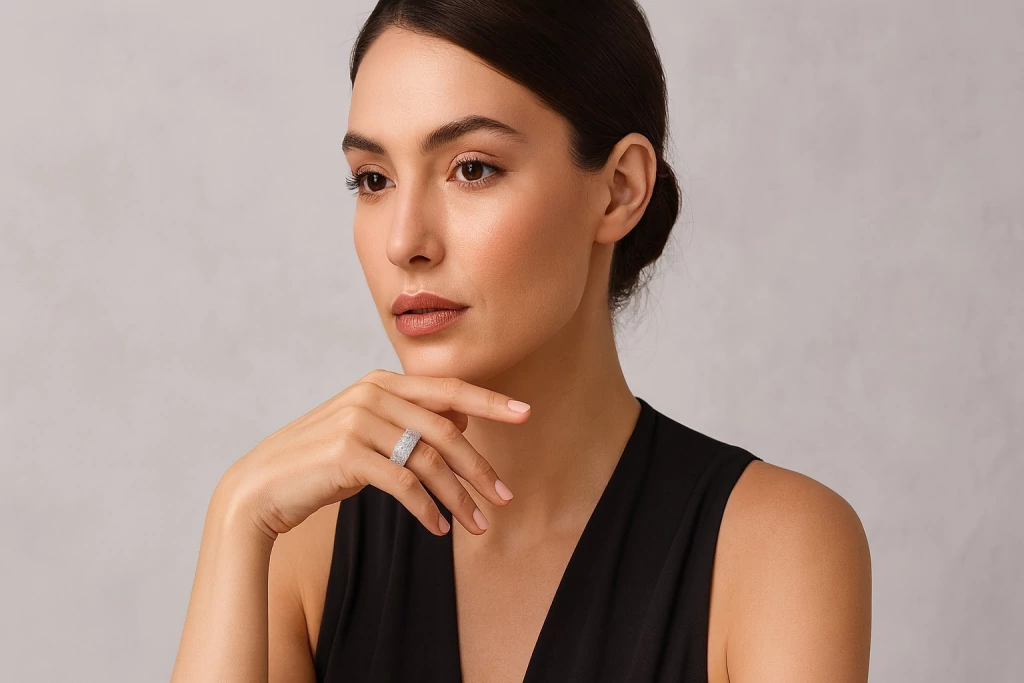 Anel Diamante 10 Brilhantes