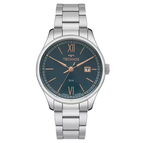 Relógio Technos Masculino Executive Prata