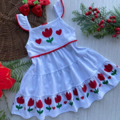 VESTIDO FEMININO BRANCO 11 4201 TPX 3 1001455-0001-3 KYLY