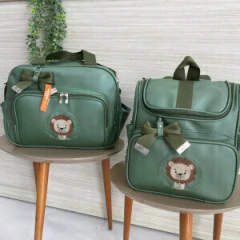 Kit bolsa 2pc Leozinho (Verde Militar) COSMA