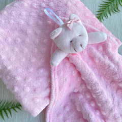 KIT MANTA C/NANINHA ROSA URSO MIMOS BABY - comprar online