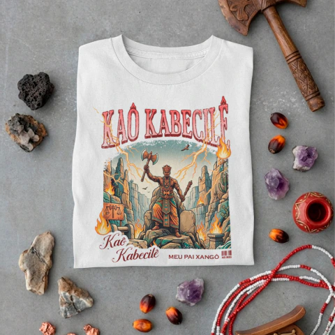 Camiseta Xangô Kaô Kabecilê Masculina - comprar online