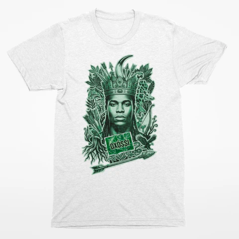 Camiseta Rosto Oxóssi Feminina Baby Look - comprar online