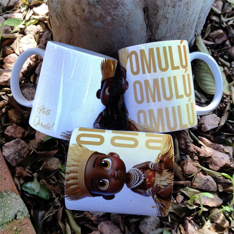 Axé Caneca Omulú Estilo Disney Cerâmica 325ml - comprar online